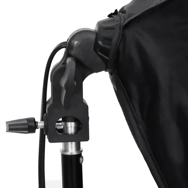 Fotostuudiokomplekt softbox-valgustuse ja musta taustaga, 2 LED-lampi, 600 x 300 cm – 7