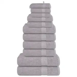 12-osaline rätikukomplekt FROGN, hall, 100% puuvill, 360 g/m²