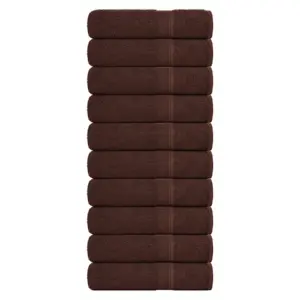 Pruunid vannirätikud FROGN, 10 tk komplekt, 100 x 150 cm, 360 g/m², 100% puuvill