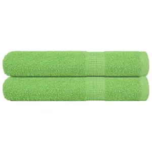 Suured puuvillased rätikud FROGN, 2 tk, õunaroheline, 100 x 200 cm, 360 g/m²