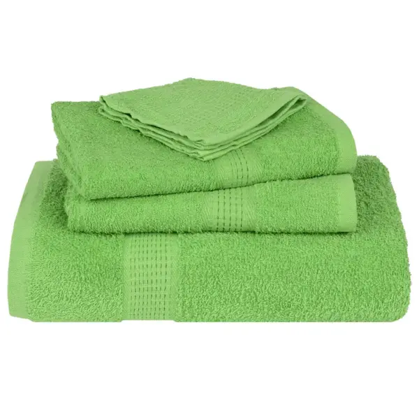 Rannarätikute komplekt FROGN, 4 tk, õunaroheline, 100 x 200 cm, 360 g/m² – 4