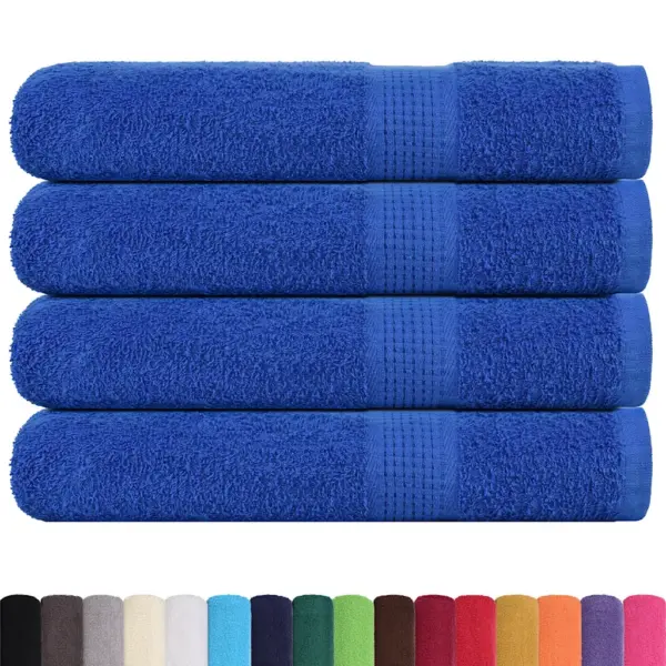 Suured puuvillased rätikud FROGN, 4 tk, sinine, 100 x 200 cm, 360 g/m² – 2
