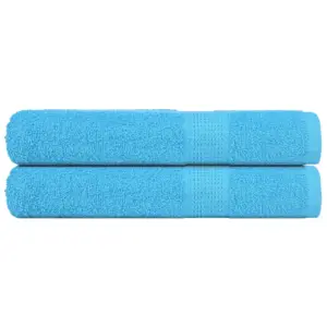 Türkiissinised saunalinad FROGN, 2 tk, 80 x 200 cm, 100% puuvill, 360 g/m²