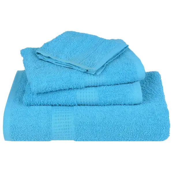 Türkiissinised saunalinad FROGN, 2 tk, 80 x 200 cm, 100% puuvill, 360 g/m² - 4