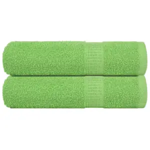 Vannitoarätikute komplekt FROGN, 2 tk, õunaroheline, 100 x 150 cm, 360 g/m², 100% puuvill