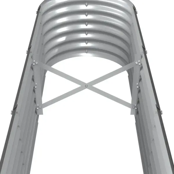 Aia taimelava galvaniseeritud terasest, ovaalne, antratsiithall, 260 x 40 x 36 cm – 5