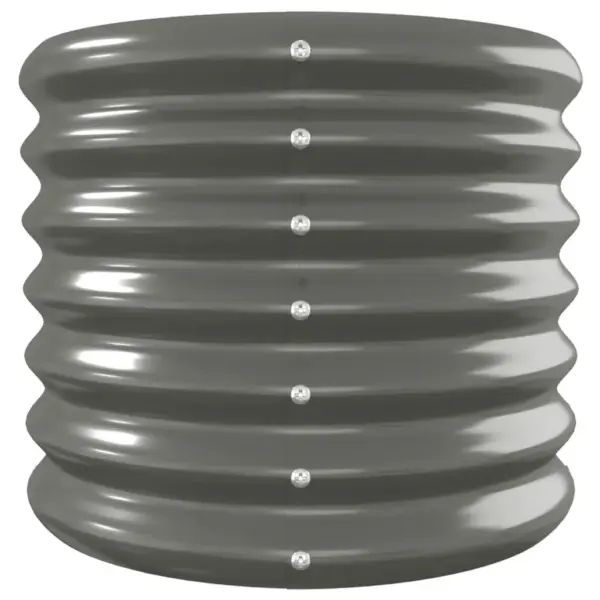 Galvaniseeritud terasest aia taimelava, ovaalne, hall, 332 x 40 x 36 cm – 4