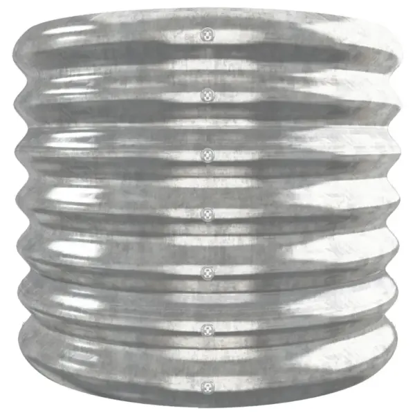 Aia taimelava galvaniseeritud terasest, ovaalne, hõbedane, 332 x 40 x 36 cm – 4