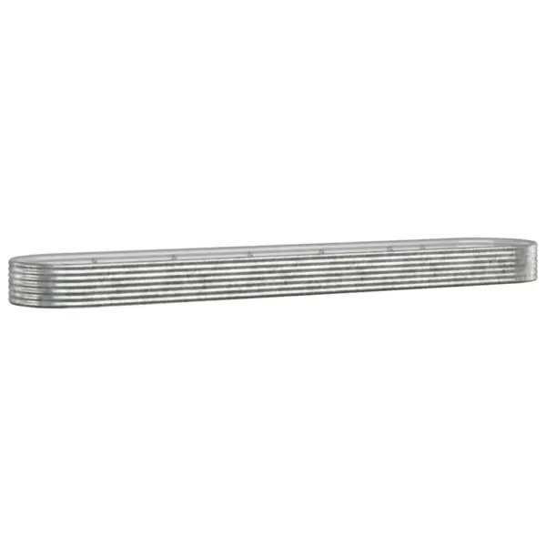 Aia taimelava galvaniseeritud terasest, hõbedane, 507 x 100 x 36 cm - 2