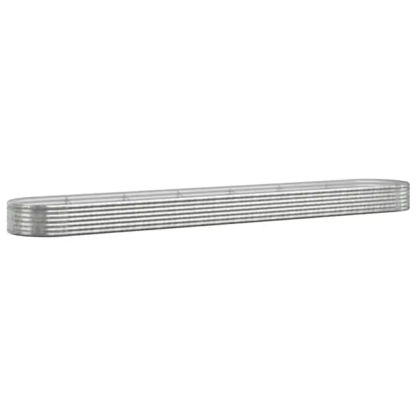 Aia taimelava galvaniseeritud terasest, hõbedane, 544 x 100 x 36 cm - 2