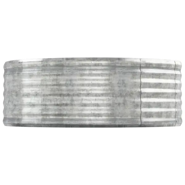 Aia taimelava galvaniseeritud terasest, hõbedane, 544 x 100 x 36 cm - 4