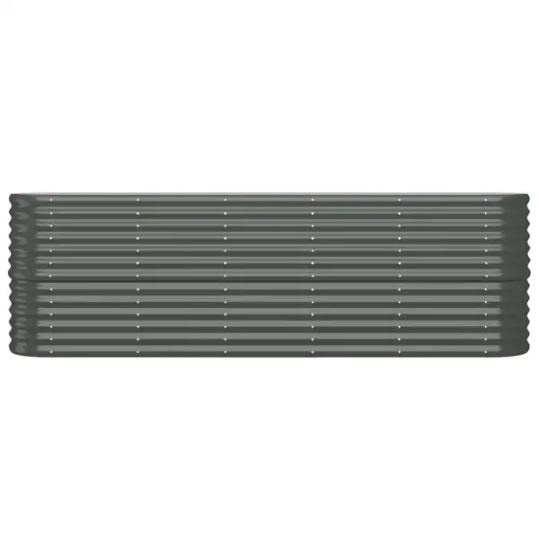 Aia taimelava galvaniseeritud terasest, ovaalne, antratsiithall, 224 x 40 x 68 cm – 3