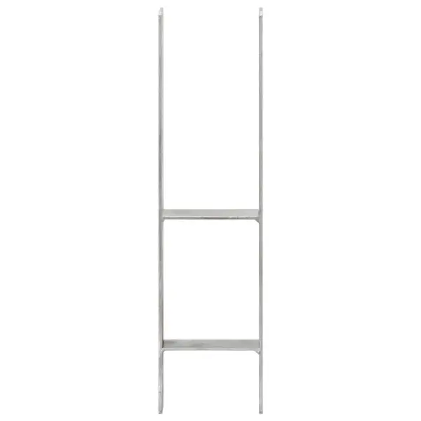 H-kujulised postiankrud aiapostidele, 6 tk, hõbedane tsingitud teras, 14 x 6 x 60 cm – 3