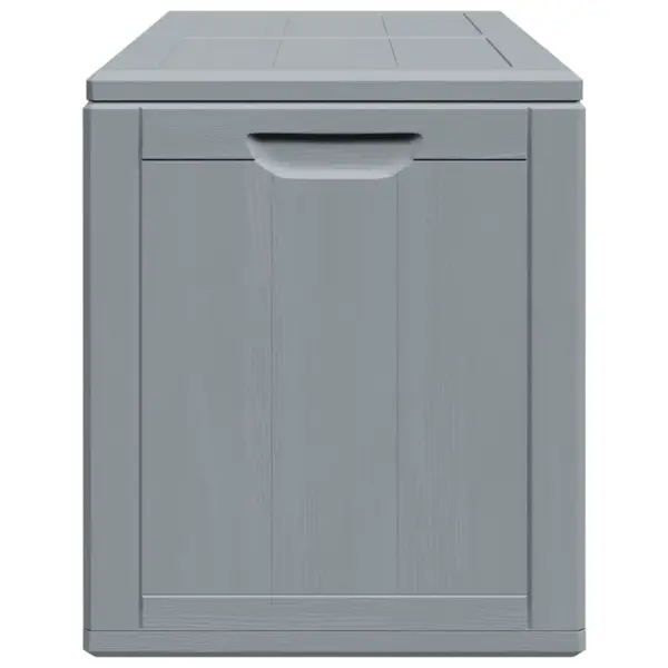 Aia hoiukast 180 l, hall, puidu välimusega polüpropüleen – 5