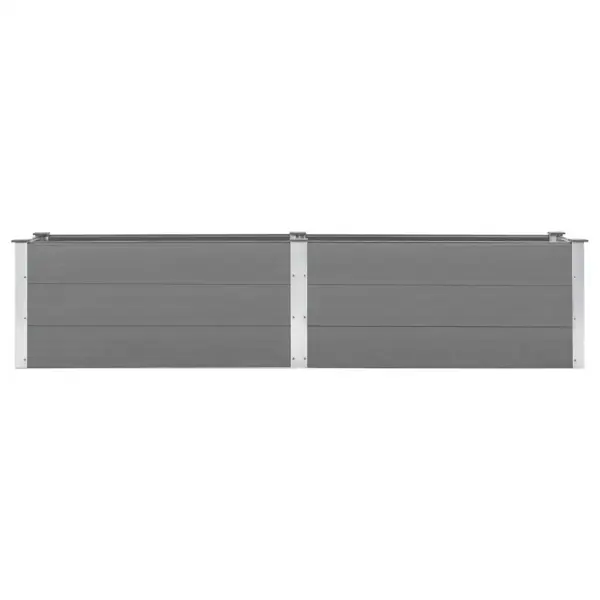 Aia taimelava puidu-plasti segust, hall, 250 x 50 x 54 cm - 4