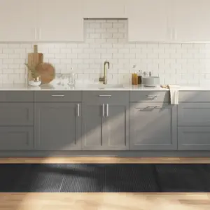 Hall bambusvaip libisemiskindla tagaküljega, 80 x 300 cm