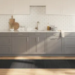 Hall ristkülikukujuline bambusvaip libisemiskindla alusega, 70 x 500 cm