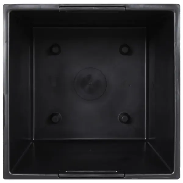 Kõrge hall taimekast eemaldatava sisekastiga, PP betooni välimusega, 32,5 x 32,5 x 61 cm, 21/49 l – 5