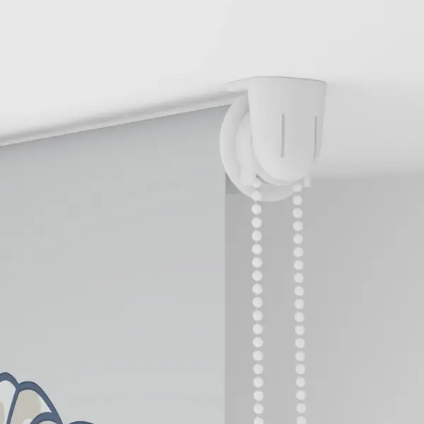 Veekindel duširuloo meretähe mustriga, hall PEVA, 130 x 240 cm – 10