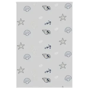 Veekindel duširuloo meretähe mustriga, hall, 150 x 240 cm