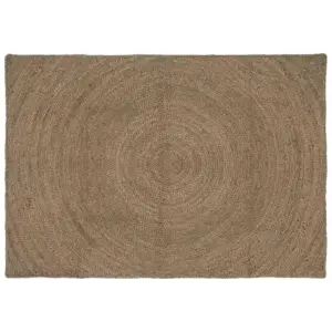 Hall ristkülikukujuline masinpestav džuutvaip, 140 x 200 cm