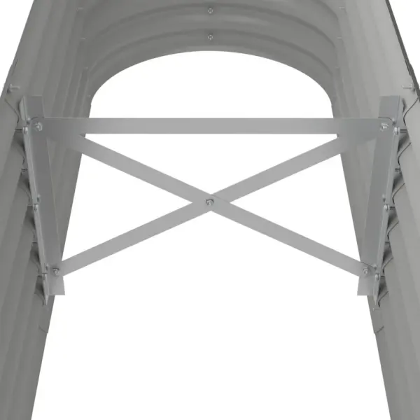 Hall ovaalne aia taimelava galvaniseeritud terasest, 152 x 40 x 36 cm – 5