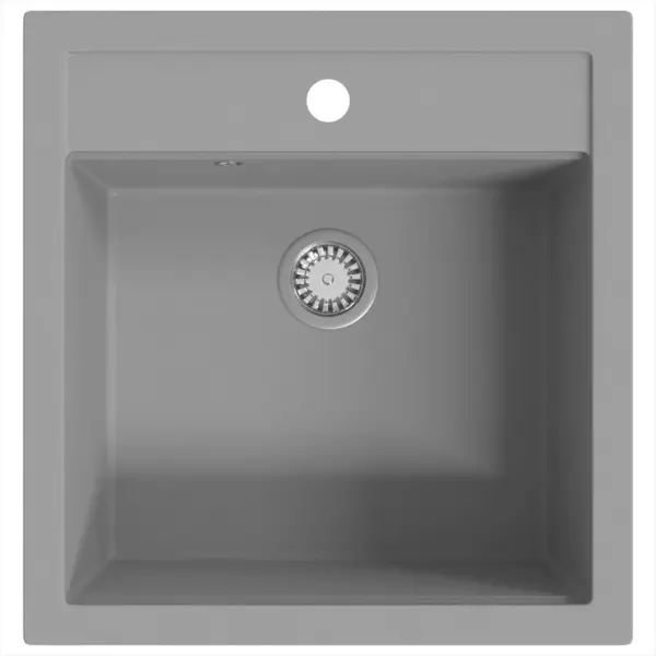 Üheosaline hall graniitkomposiit köögivalamu, kapipealne, 49 x 51 cm – 2