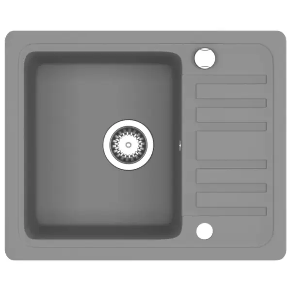 Hall üheosaline graniitköögivalamu, kapipealne, 575 x 460 mm – 2