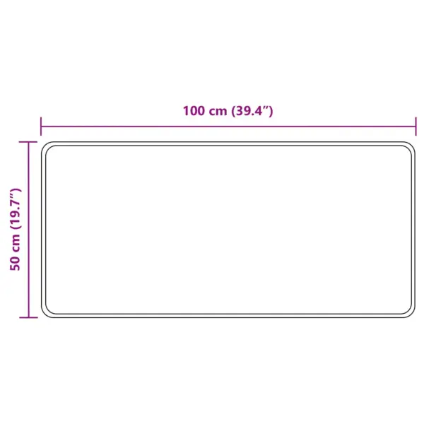 Hall koridorivaip Marsa, polüester-veluur, libisemiskindla PVC-põhjaga, 100 x 50 cm – 7