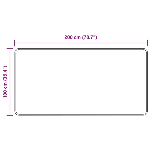 Hall koridorivaip Marsa, polüester ja PVC, libisemisvastase põhjaga, 200 x 100 cm – 7