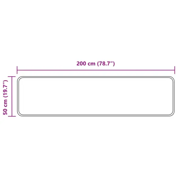 Libisemiskindla PVC alusega koridorivaip Marsa, hall, 200 x 50 cm – 7