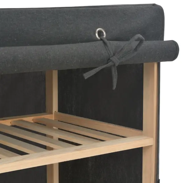 Hall kangast garderoob kuusepuidust raamiga, 135 x 40 x 170 cm – 4