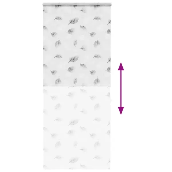 Hall kassetiga duširuloo lehemustriga, PEVA, 90 x 240 cm – 5