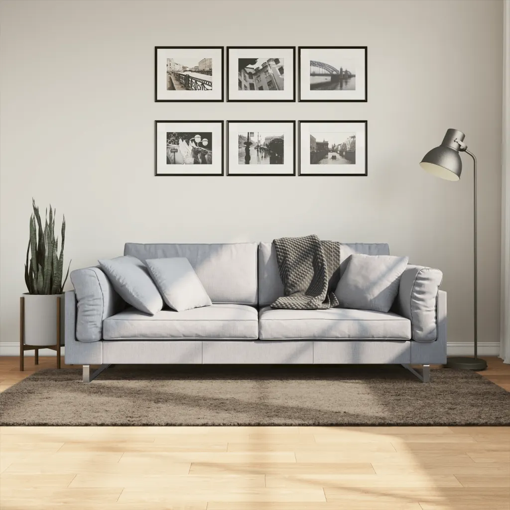 Hall kõrge narmaga vaip ISTAN läikiva välimusega, 100 x 200 cm