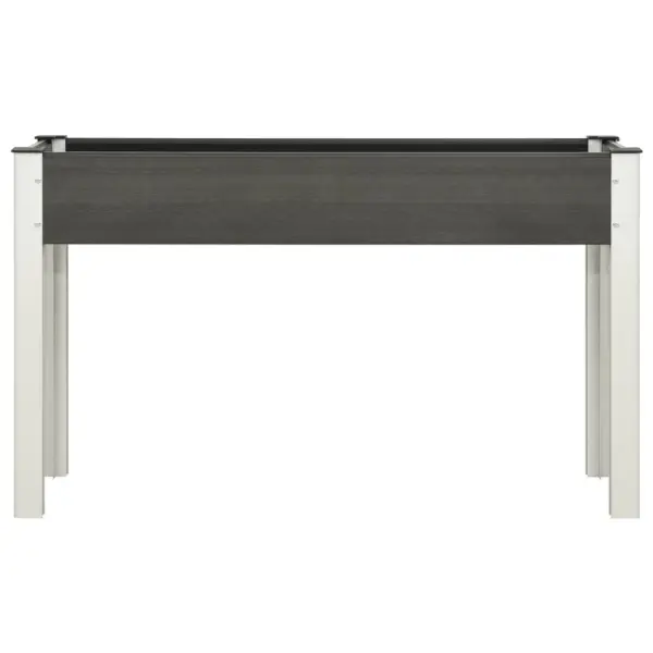 Kõrge aia taimekast WPC-st, hall, 120 x 40 x 75 cm – 2