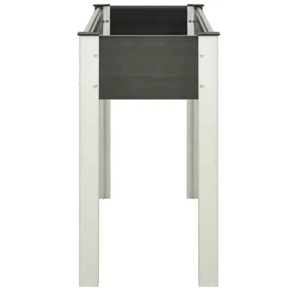 Kõrge aia taimekast WPC-st, hall, 120 x 40 x 75 cm – 3