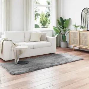 Hall kunstlambanahast vaip Tafalla, kõrge karvaga, 80 x 250 cm, polüester