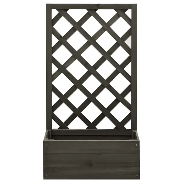 Hall kuusepuidust võrega taimekast, 50 x 25 x 90 cm – 2