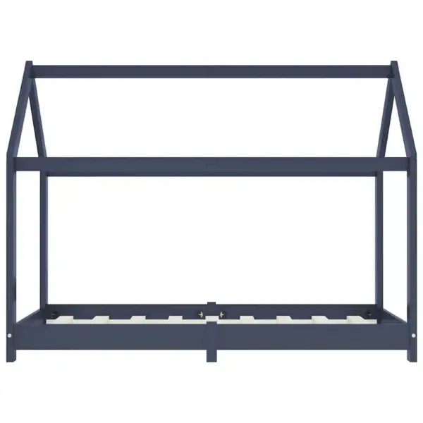 Lastevoodi raam puuonni stiilis, hall männipuit, 70 x 140 cm – 4