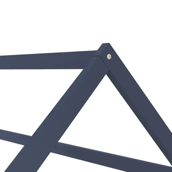 Lastevoodi raam puuonni stiilis, hall männipuit, 70 x 140 cm – 6