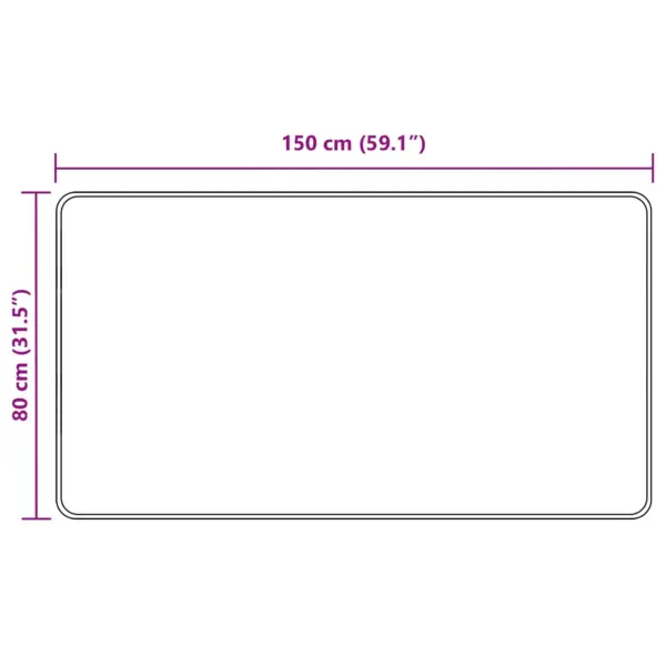Hall libisemiskindel koridorivaip Marsa, polüester ja PVC, 150 x 80 cm – 7