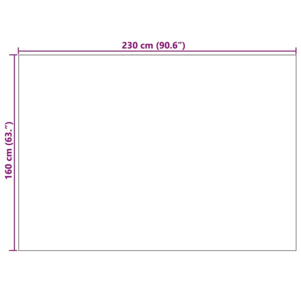 Hall libisemisvastane põrandavaip Galati, ristkülik, polüester, 230 x 160 cm – 8