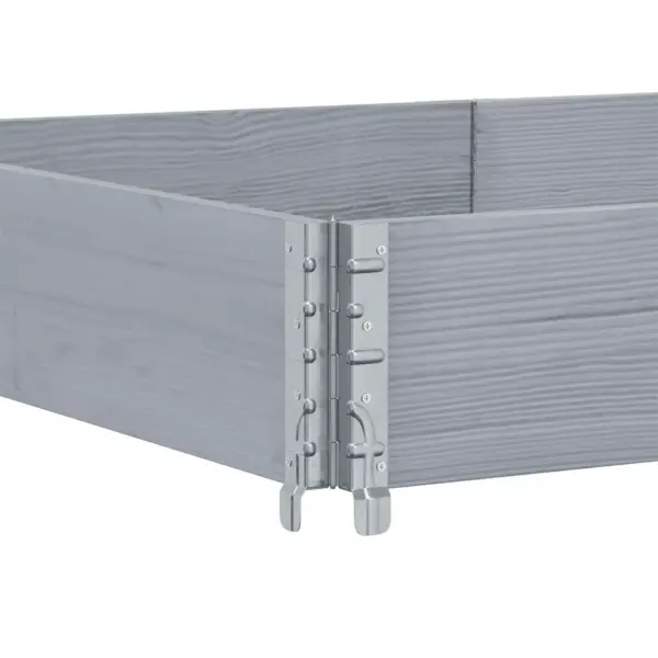 Virnastatav hall männipuidust aia taimekast tsingitud nurkadega, 150 x 100 x 41 cm – 5