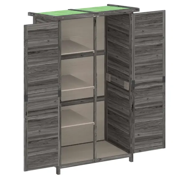 Hall männipuidust aia tööriistakuur, 83 x 57 x 140 cm – 5