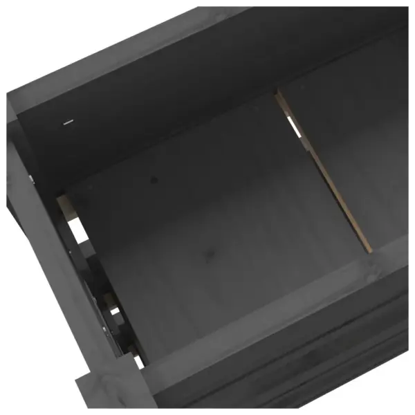 Kolmetasandiline hall taimekast naturaalsest männipuidust, 112 x 25 x 104,5 cm – 7