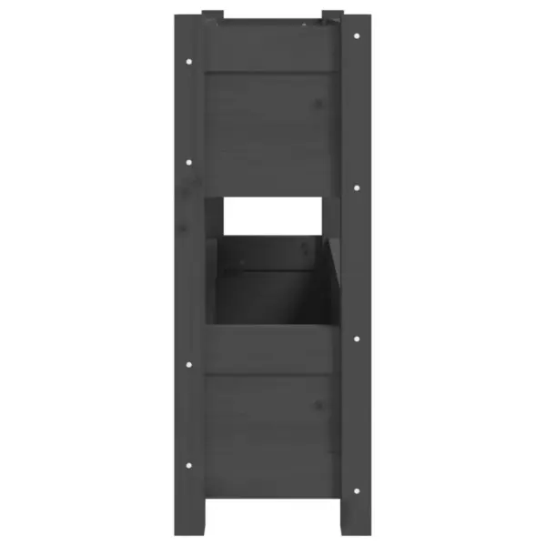 Hall männipuidust kahetasandiline taimekast, 77 x 25 x 66 cm – 6