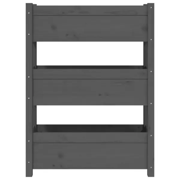 Kolmekorruseline hall männipuidust taimekast, 77 x 25 x 104,5 cm – 5