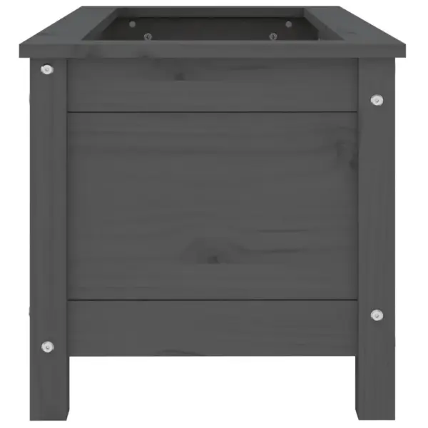 Hall täismännipuidust taimekast aeda ja rõdule, 82,5 x 40 x 39 cm – 6