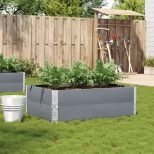 Hall männipuidust virnastatav aia taimekast, 120 x 80 x 41 cm