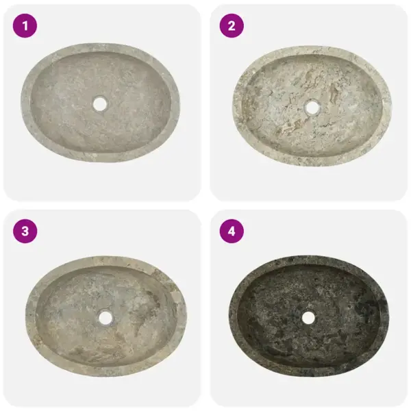 Hall marmorist valamu, 53 x 40 x 15 cm – 7